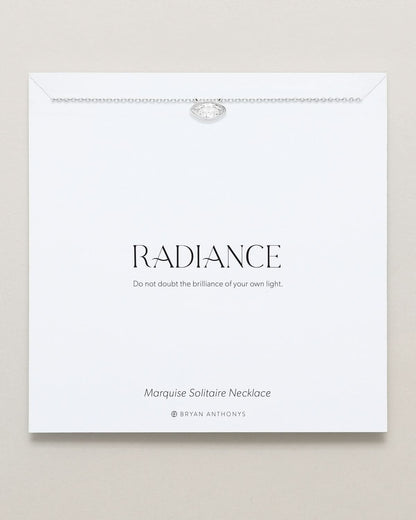 Radiance Marquise Solitaire Necklace