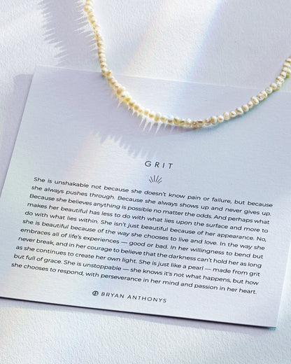 Grit Seed Pearl Necklace