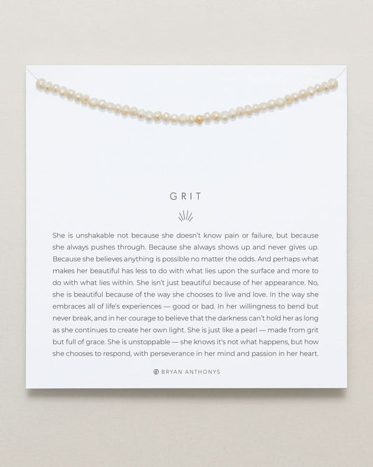 Grit Seed Pearl Necklace