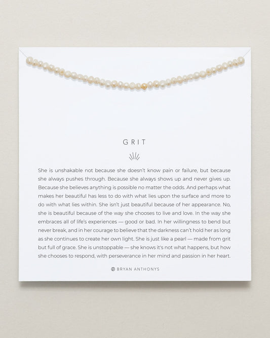 Grit Seed Pearl Necklace