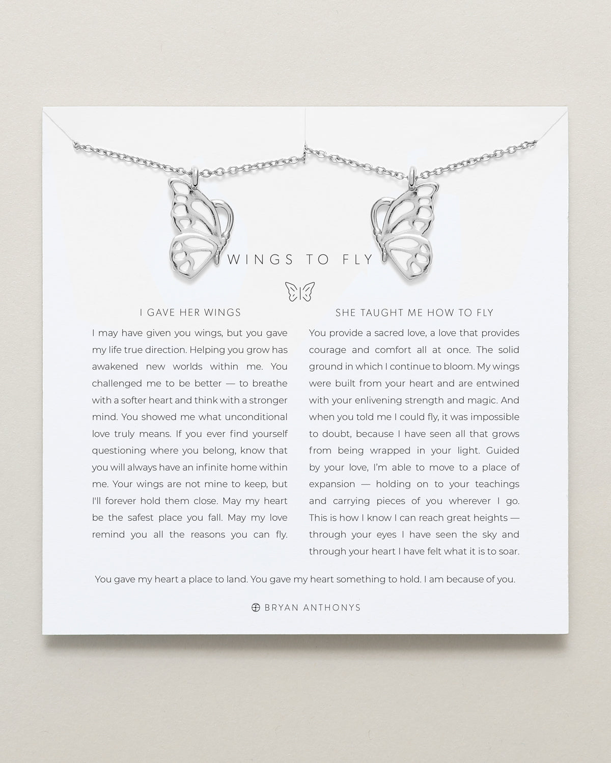 Wings to Fly Necklace Set