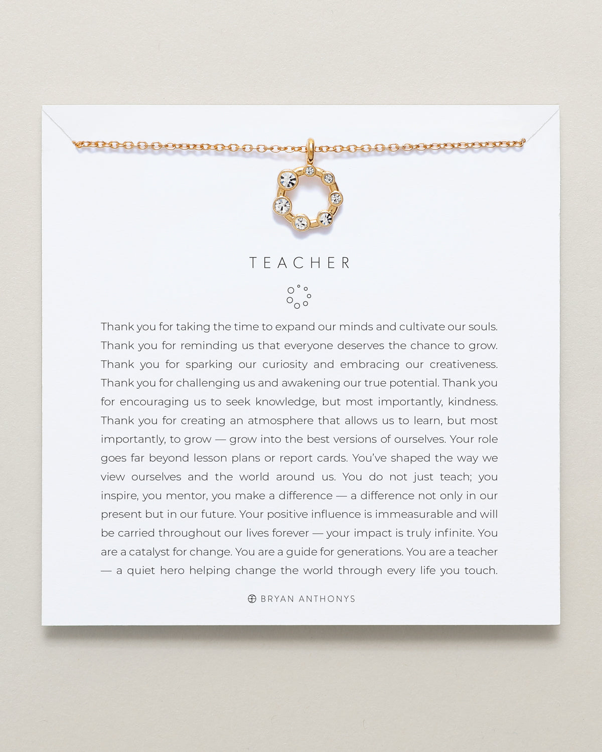 Teacher Necklace