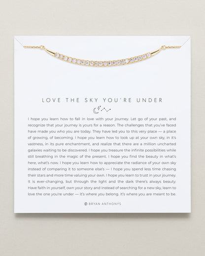 Love The Sky You're Under Pave Necklace