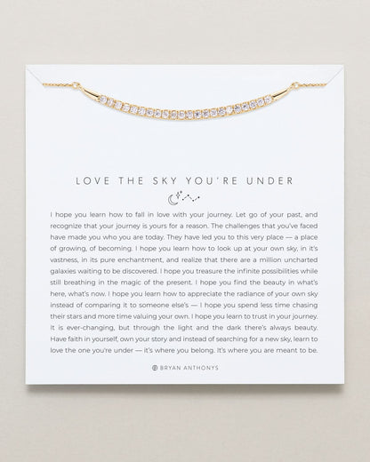 Love The Sky You're Under Pave Necklace