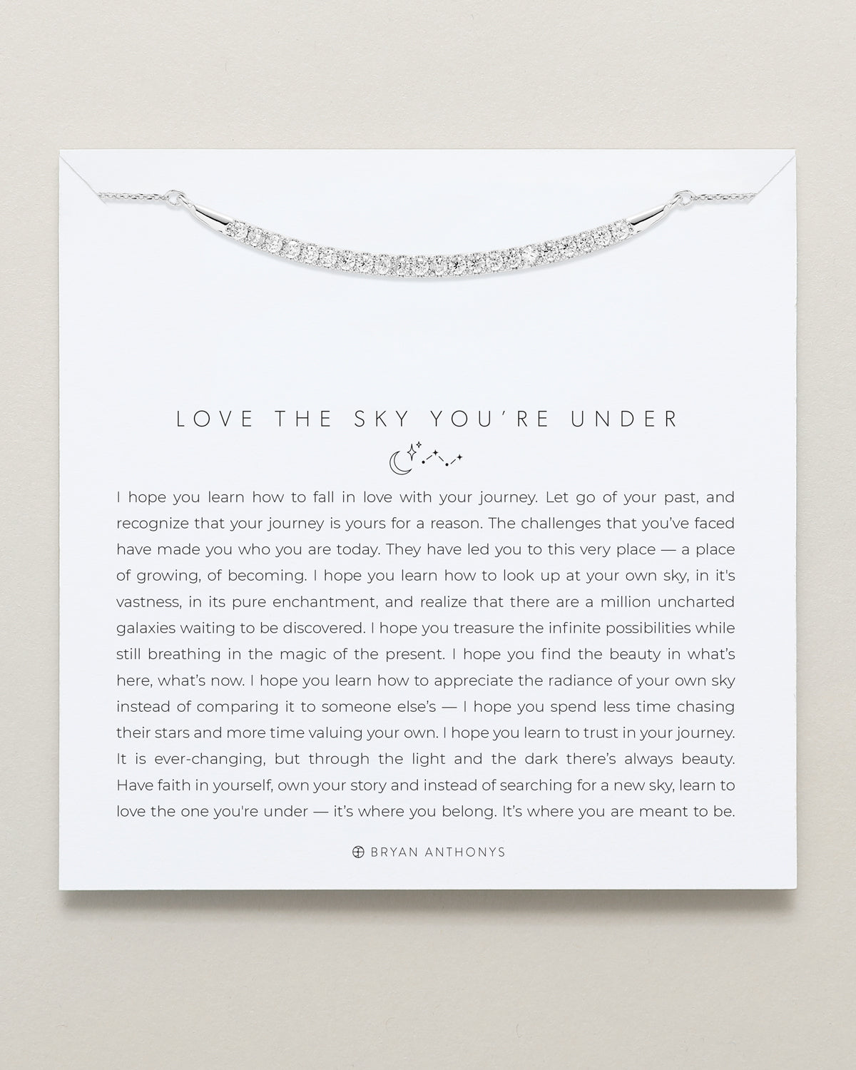 Love The Sky You're Under Pave Necklace