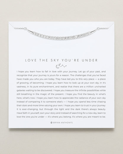 Love The Sky You're Under Pave Necklace