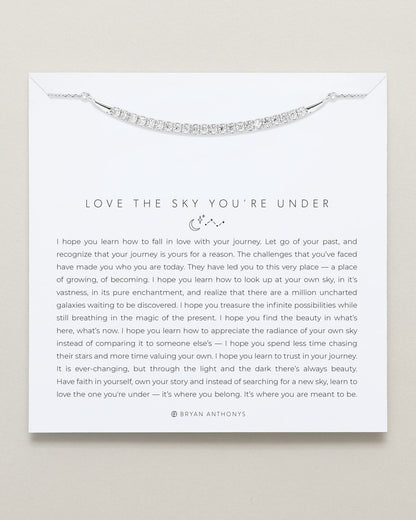 Love The Sky You're Under Pave Necklace