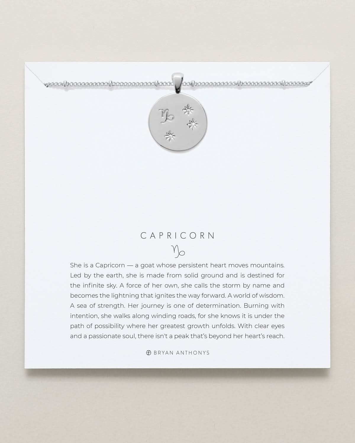 Capricorn — Zodiac Necklace