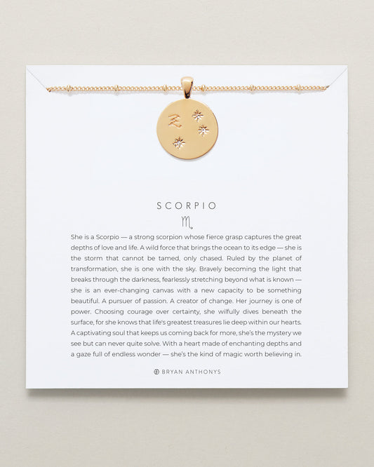 Scorpio — Zodiac Necklace