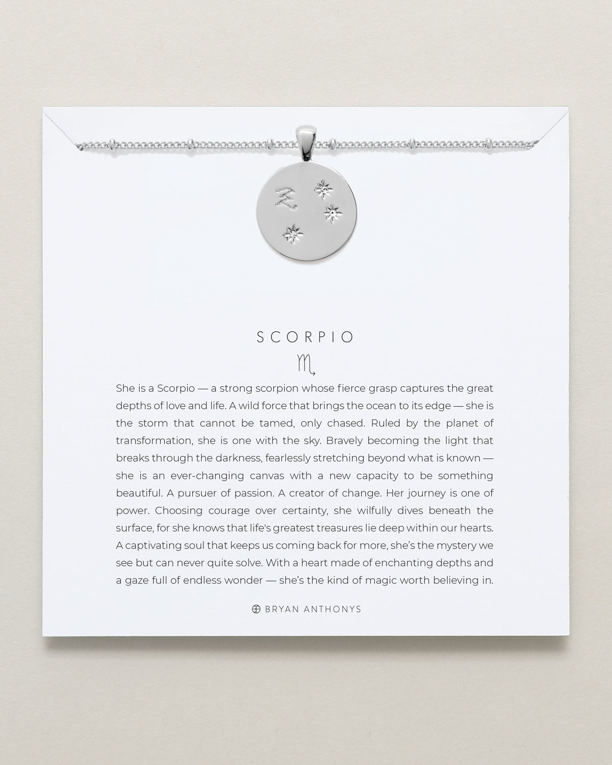 Scorpio — Zodiac Necklace