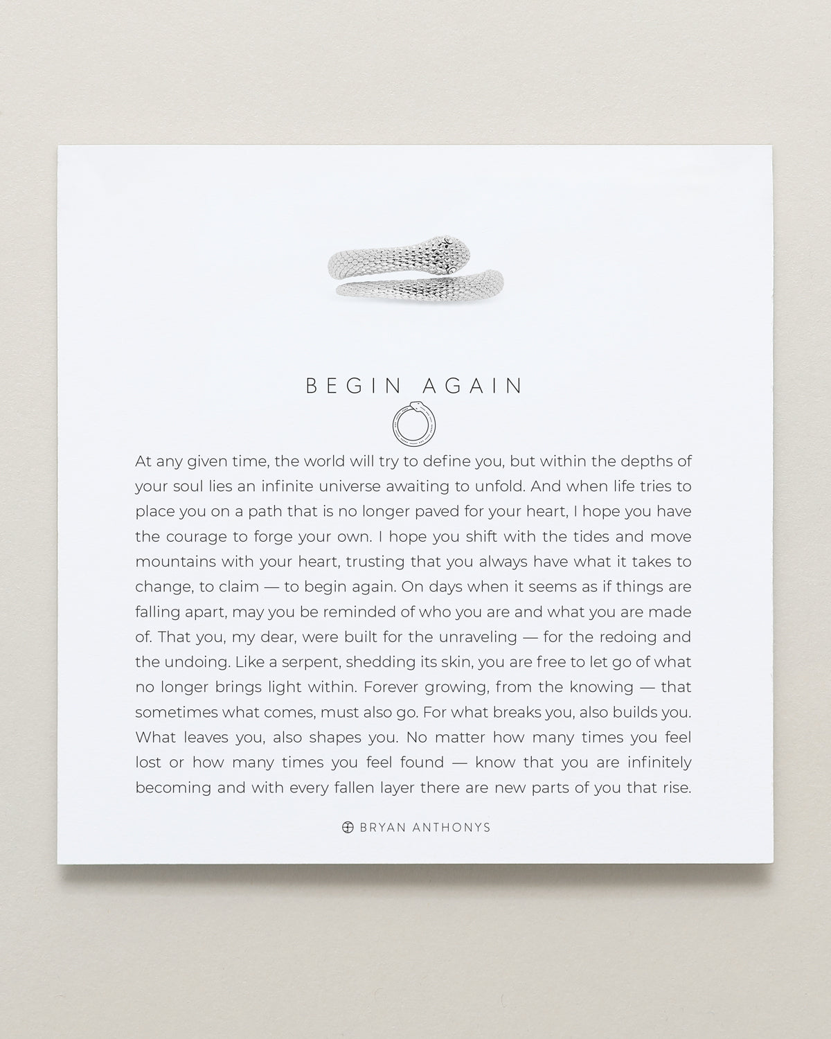 Begin Again Ring