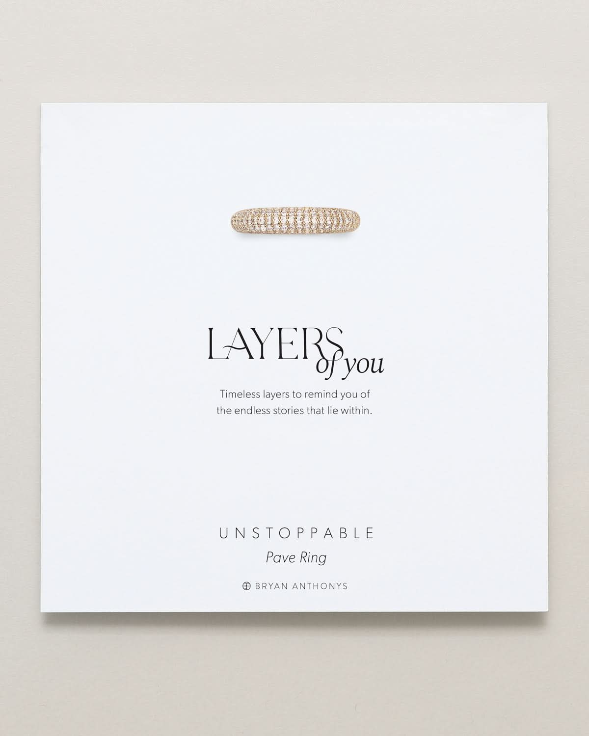 Unstoppable Pave Ring