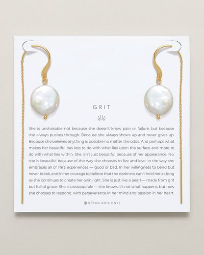 Grit Threader Earrings