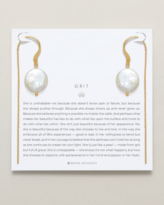 Grit Threader Earrings