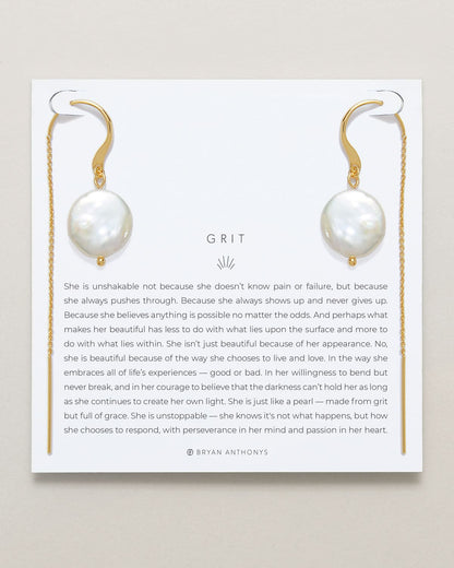 Grit Threader Earrings
