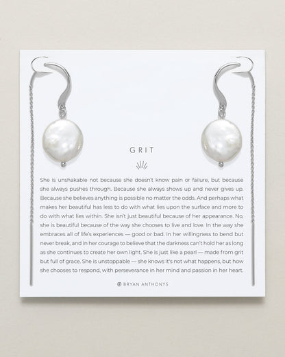 Grit Threader Earrings