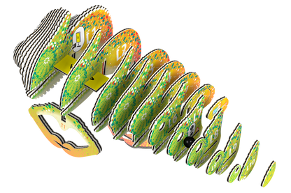 EUGY Chameleon 3D Puzzle