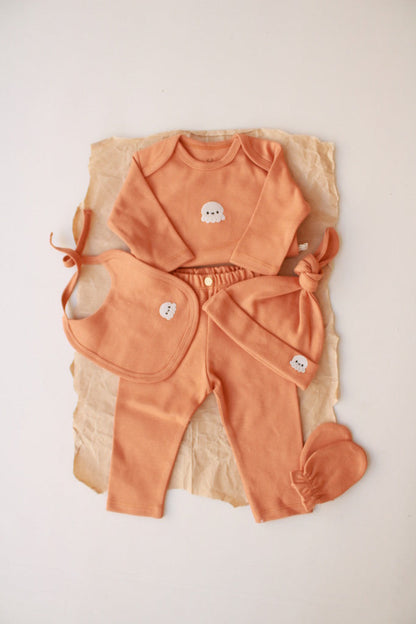 Octopus Patterned 5 Piece Newborn Set