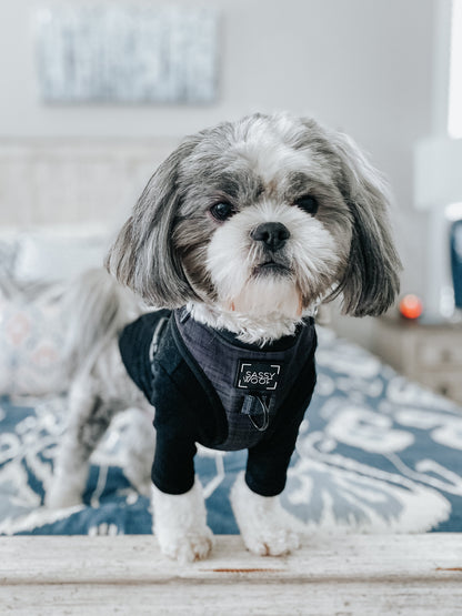 Dog Adjustable Harness - Baby Got Black