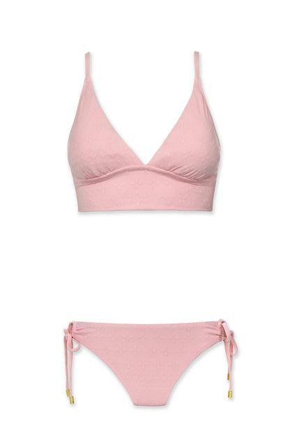 Tunnel Side Hipster  |  Jacquard Textured Shell Pink