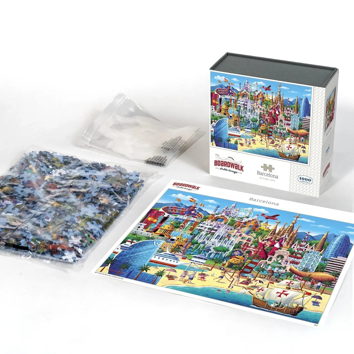 Barcelona 1000 Piece Jigsaw Puzzle by Boardwalk Puzzle Company