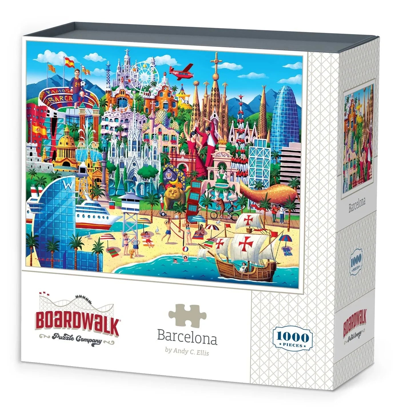 Barcelona 1000 Piece Jigsaw Puzzle by Boardwalk Puzzle Company