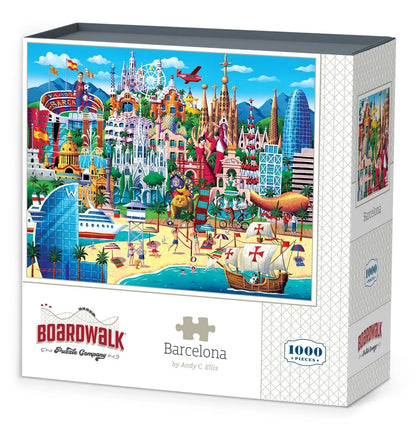 Barcelona 1000 Piece Jigsaw Puzzle by Boardwalk Puzzle Company