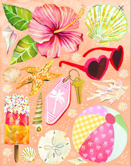Beach Day Art Print