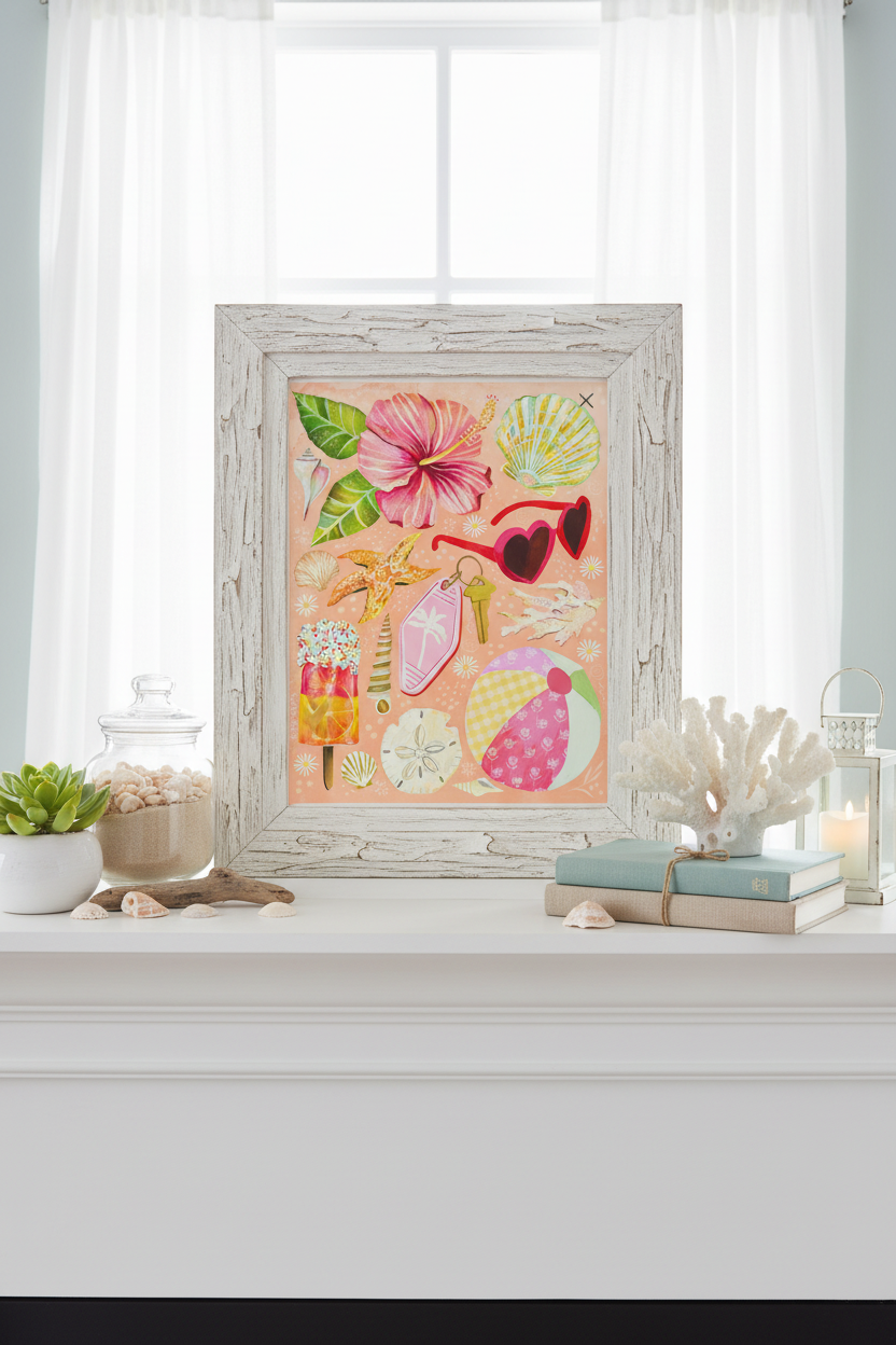 Beach Day Art Print