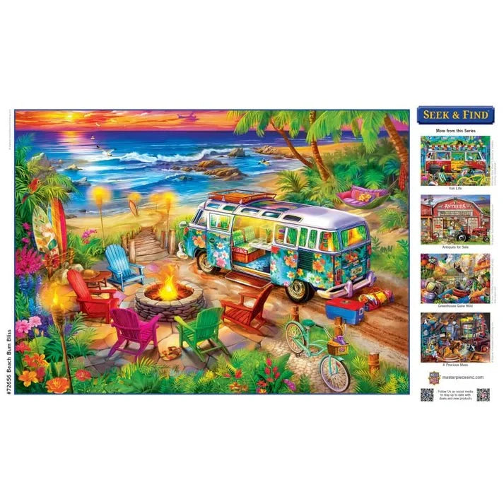 Seek & Find - Beach Bum Bliss 1000 Piece Jigsaw Puzzle | Masterpieces