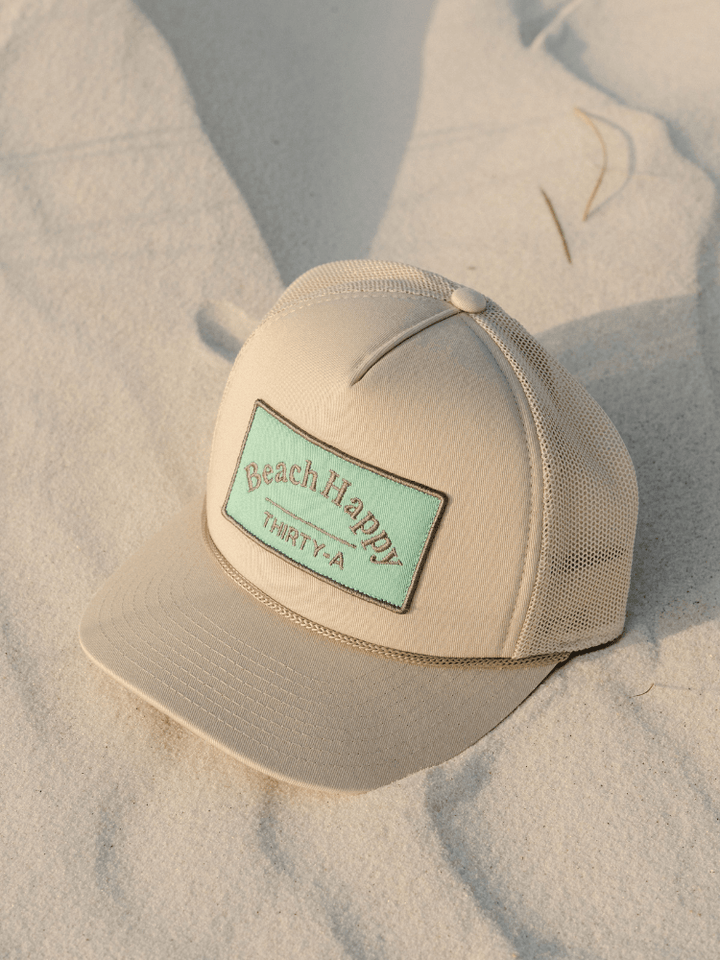 Beach Happy Patch Rope Hat