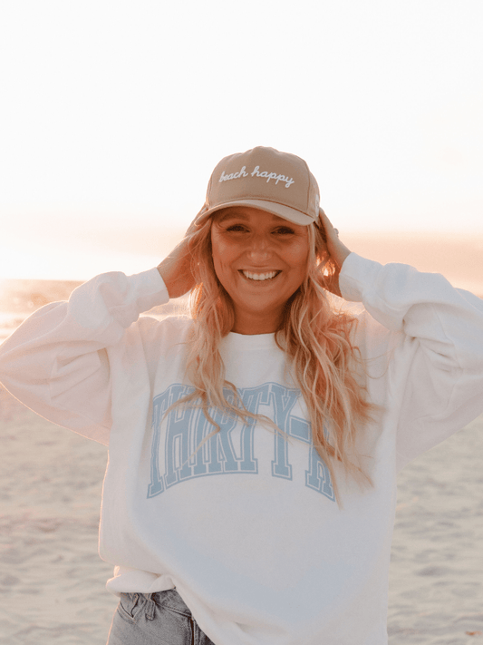 Beach Happy Script Hat