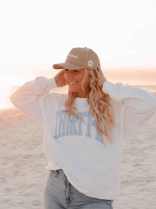 Beach Happy Script Hat