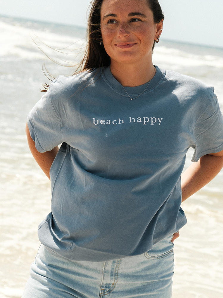 30A Beach Happy Minimalistic T-Shirt