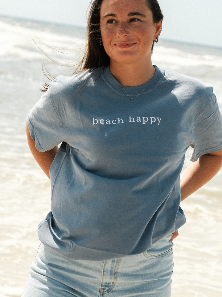 30A Beach Happy Minimalistic T-Shirt