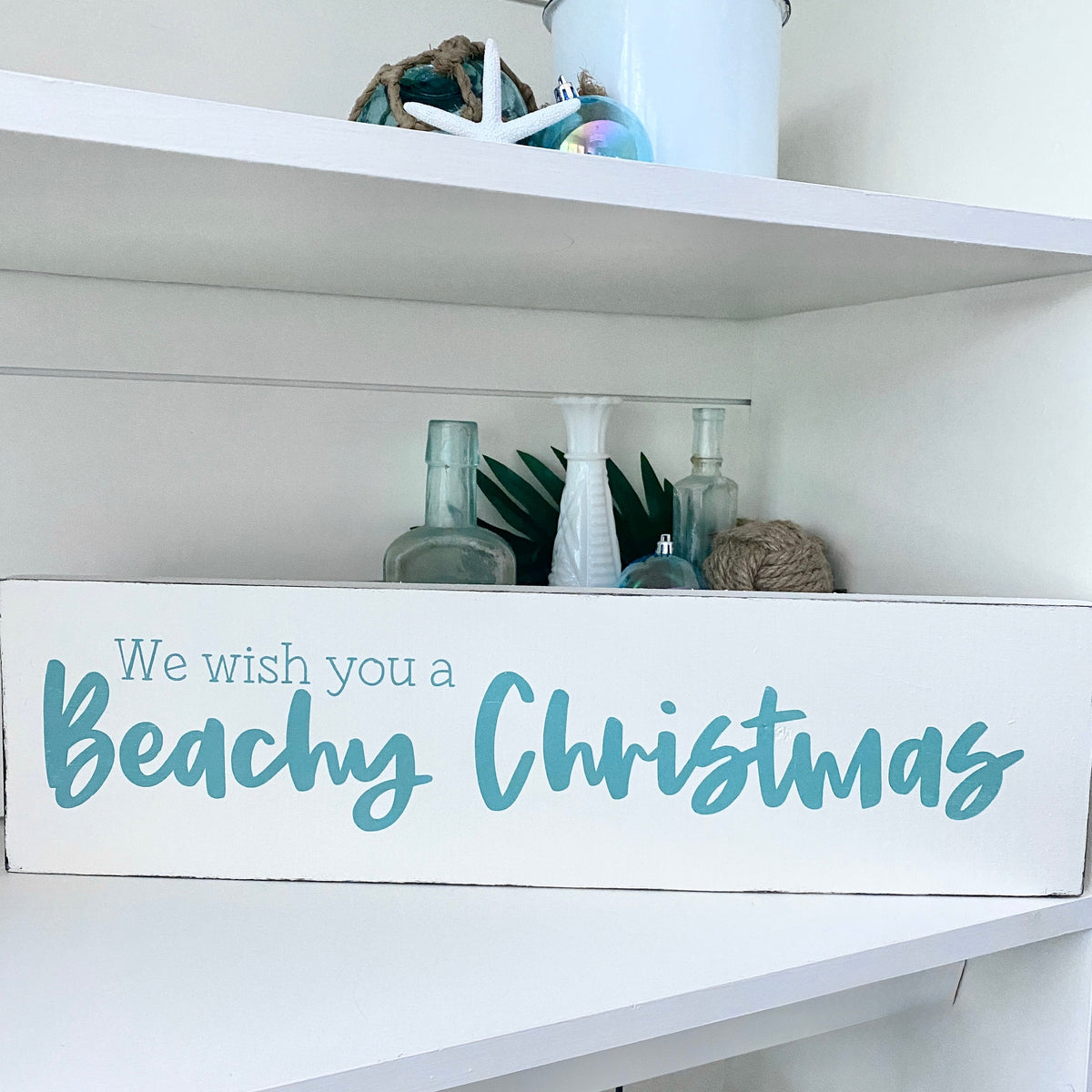 We wish you a Beachy Christmas Sign