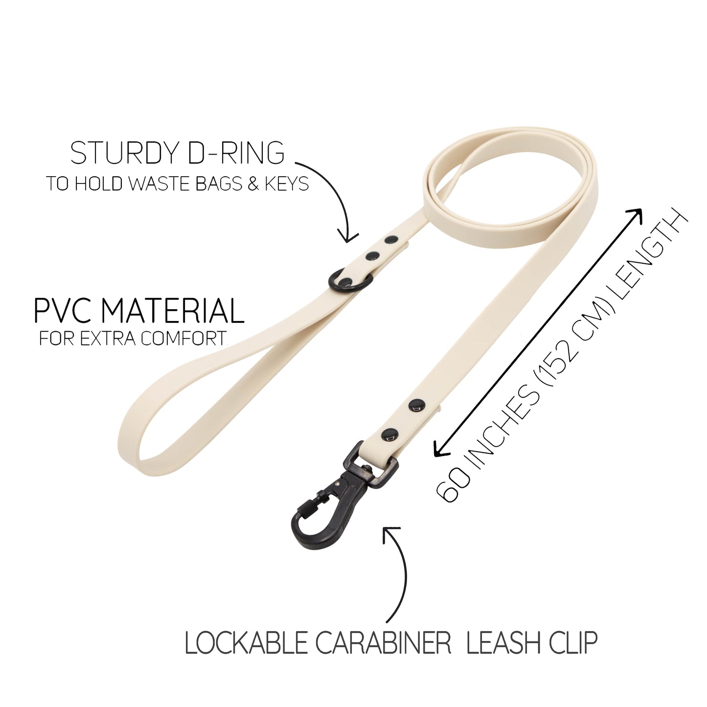 Dog Waterproof Leash - Beige