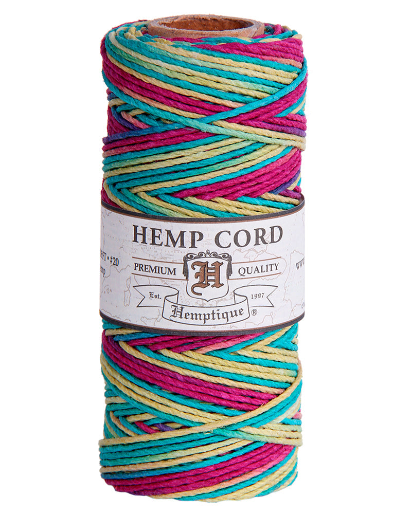 #20 (1mm) Variegated Hemp Cord Spools
