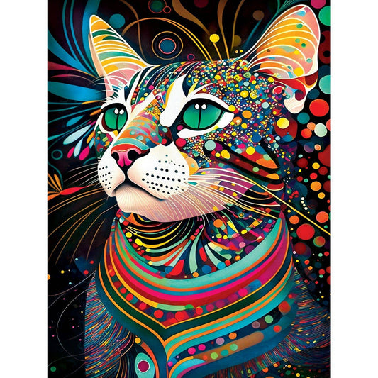 Black Cats - Prismatic Peggy 300 Piece EZ Grip Jigsaw Puzzle by Masterpieces Puzzles