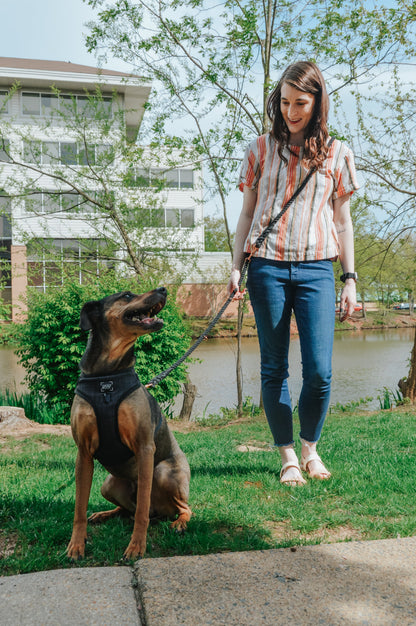 Hands Free Rope Leash - Noir