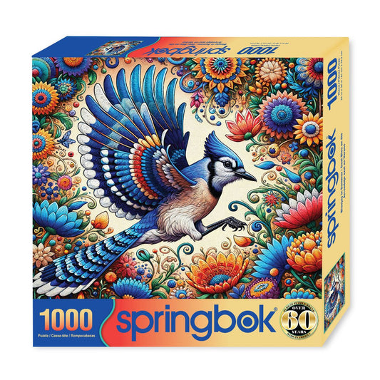 Blue Jay in Summer 1000 Piece Jigsaw Puzzle | Springbok Puzzles