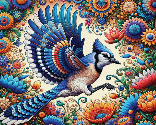 Blue Jay in Summer 1000 Piece Jigsaw Puzzle | Springbok Puzzles