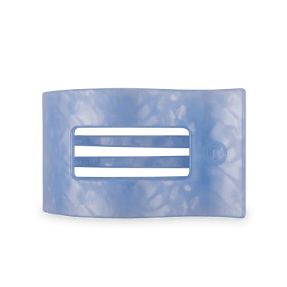 Blue Lagoon Large Flat Rectangle Hair Clip