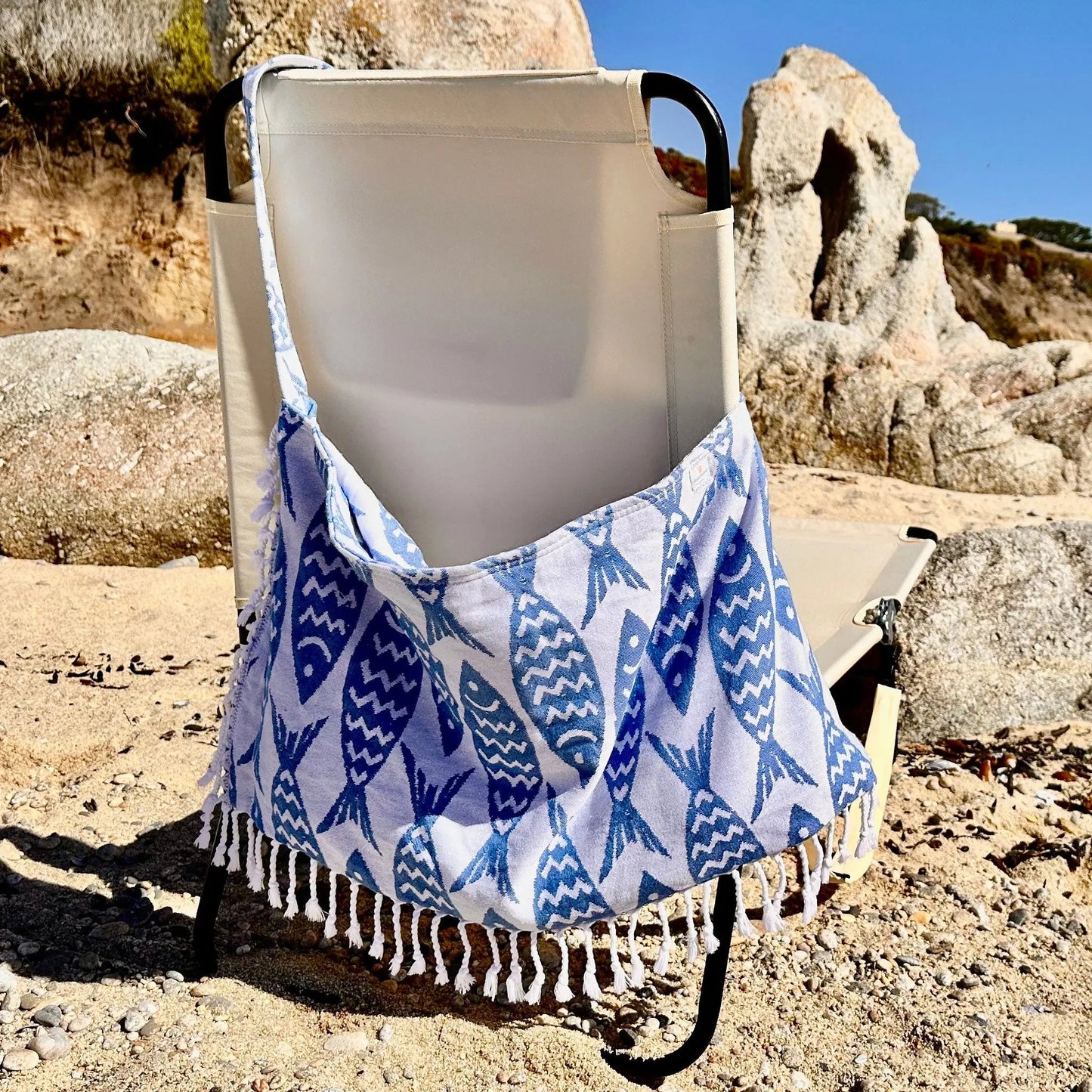 Pattern 3 in 1 Turkish Cotton Beach Bag