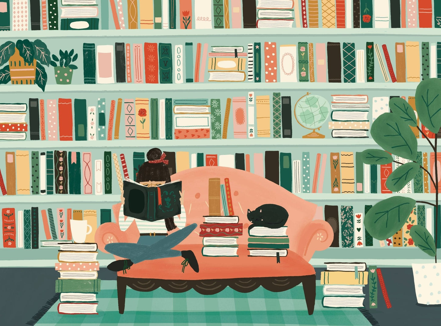 Booked All Weekend 1000 Piece Puzzle by Puzzlefolk | Perfect for Book Lovers