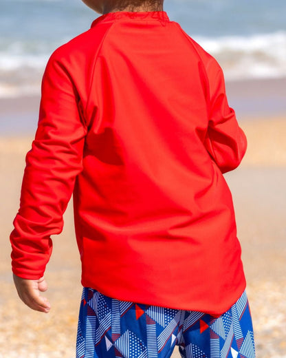 Red Long Sleeve Sun Shirt