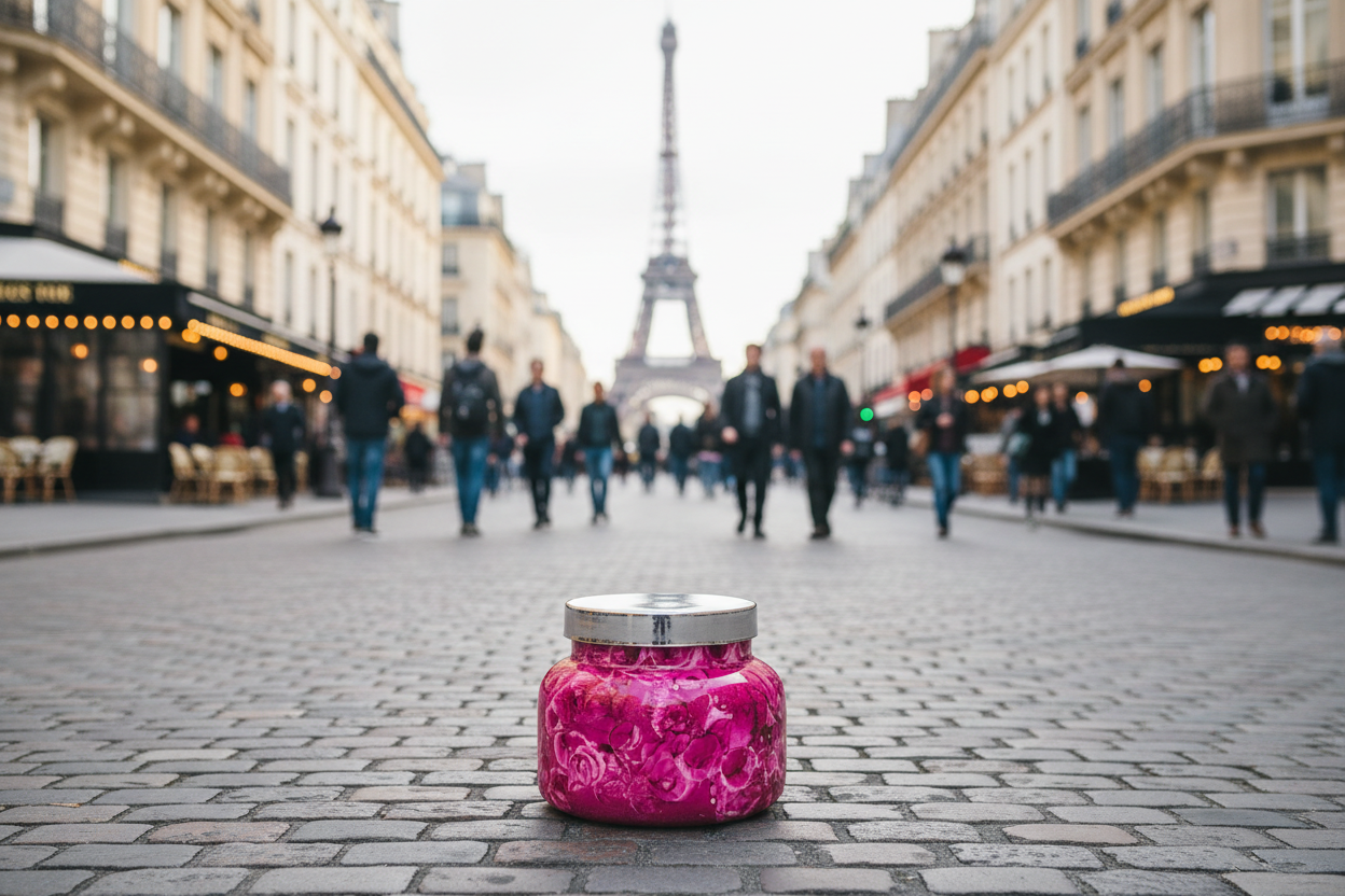 Paris Watercolor Signature Jar Candle