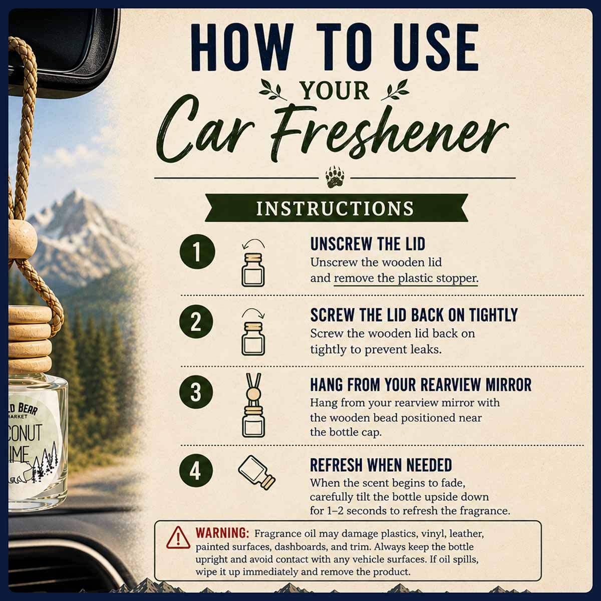 Fraser Fir Car Freshener