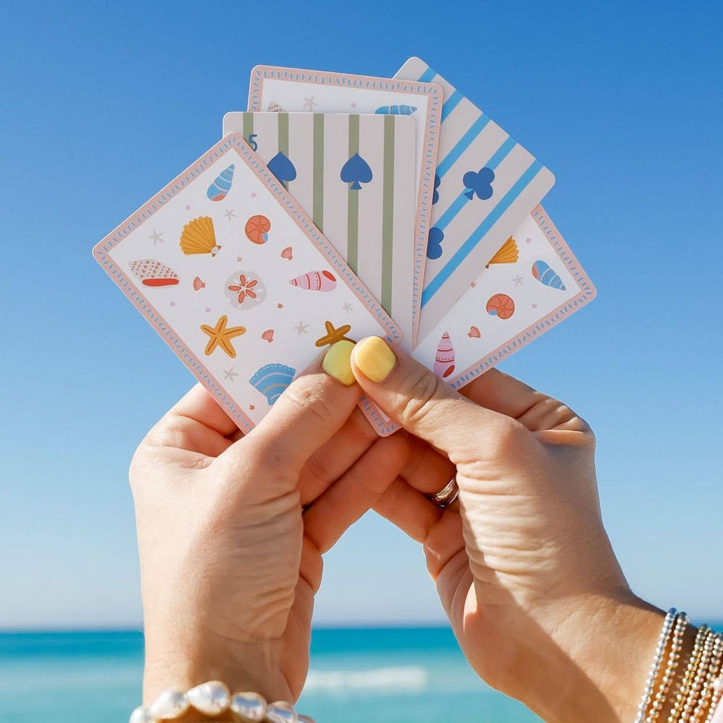 "COMING SOON" Coastal Seashells Deck of Playing Cards