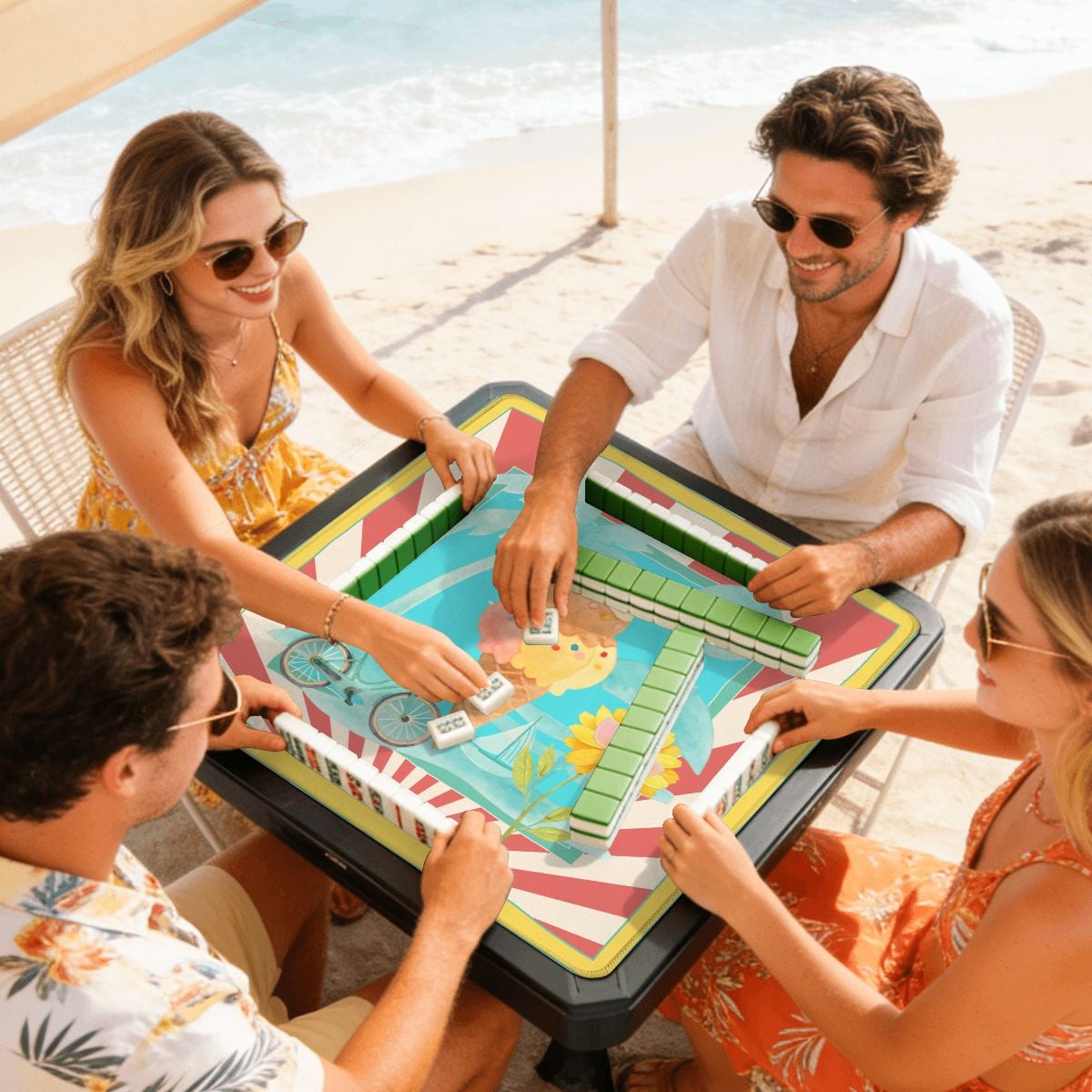 Summer Time Summer Time Mini Mahjong Mat
